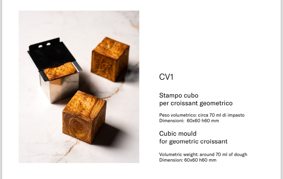 VC1 Cubic mould for geometric croissant