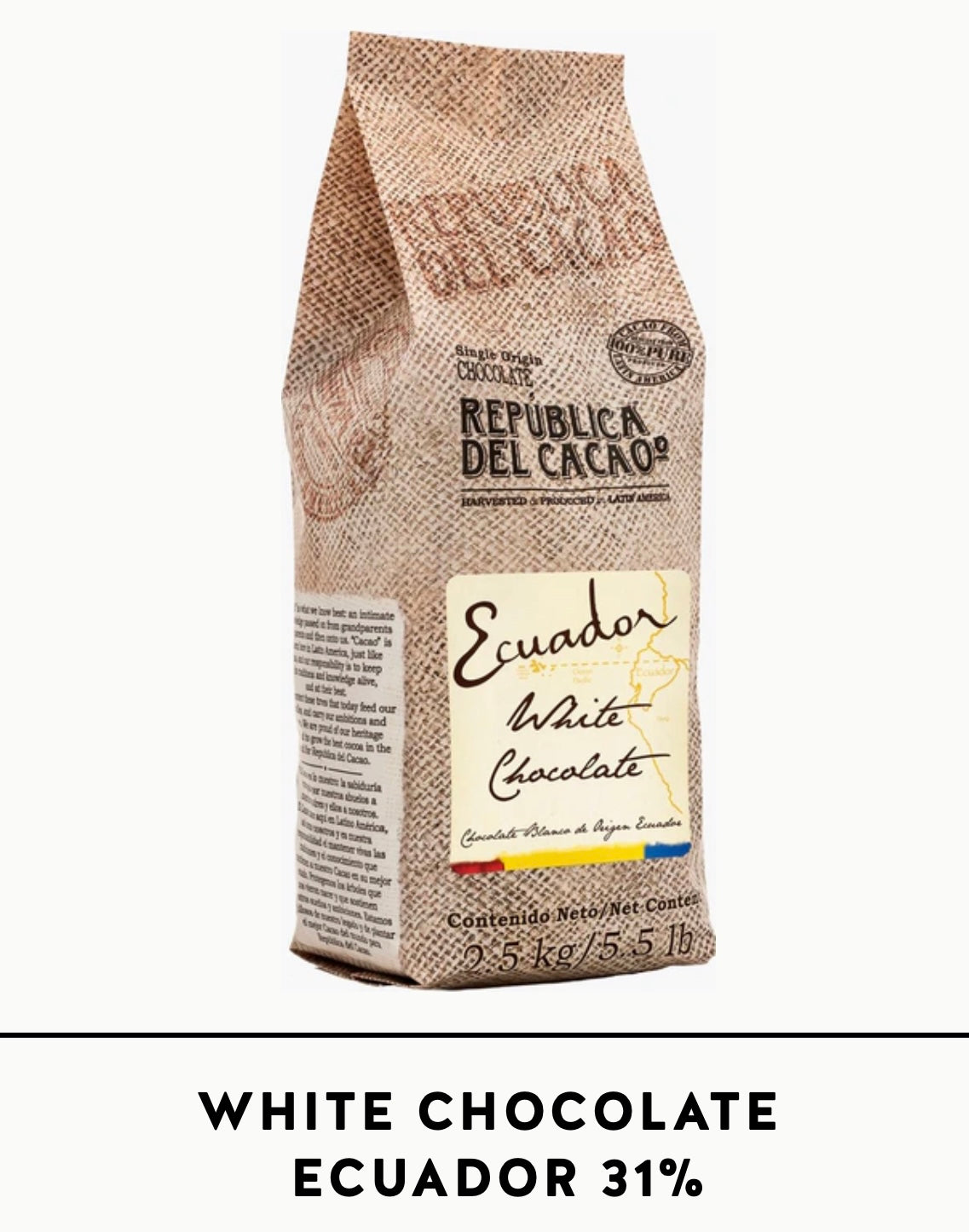 WHITE CHOCOLATE ECUADOR 31%